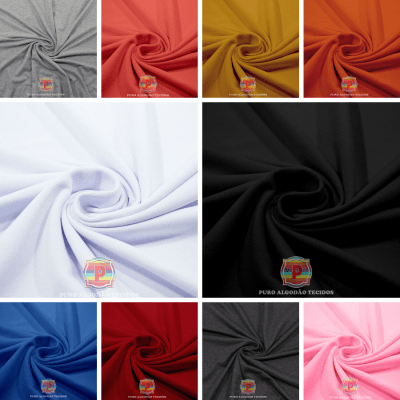 Tecido de Malha Piquet Macio para Camisa Polo - Cores Diversas