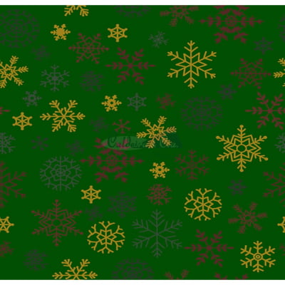 Tecido Tricoline Estampado Natal Cor - 64 (Verde)