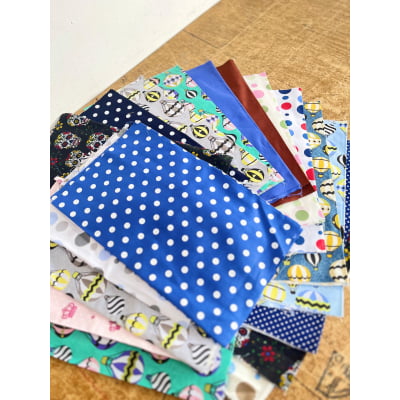 Retalhos De Helanca Diversos 100% Poliéster - Contém 1 Kg