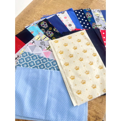 Retalhos De Helanca Diversos 100% Poliéster - Contém 1 Kg