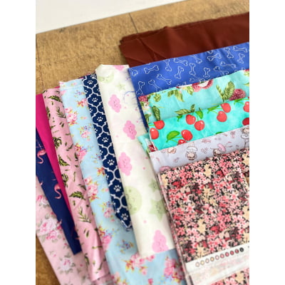 Retalhos De Helanca Diversos 100% Poliéster - Contém 1 Kg