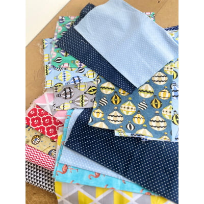 Retalhos De Helanca Diversos 100% Poliéster - Contém 1 Kg