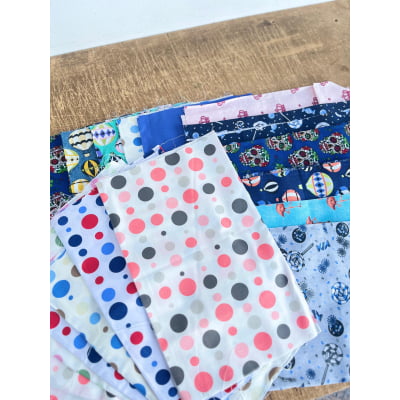 Retalhos De Helanca Diversos 100% Poliéster - Contém 1 Kg