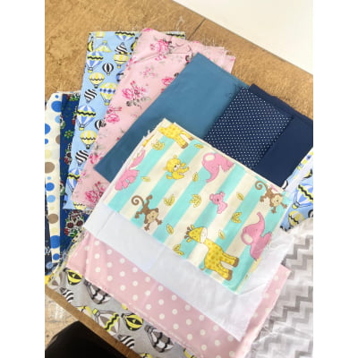 Retalhos De Helanca Diversos 100% Poliéster - Contém 1 Kg