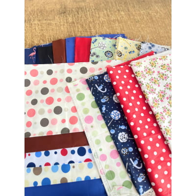 Retalhos De Helanca Diversos 100% Poliéster - Contém 1 Kg