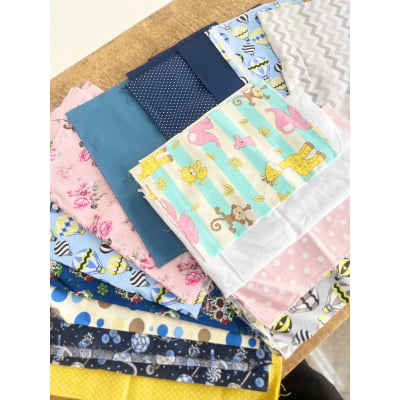 Retalhos De Helanca Diversos 100% Poliéster - Contém 1 Kg