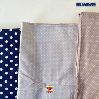 Tecido Tricoline Sortido Estampado e lisos