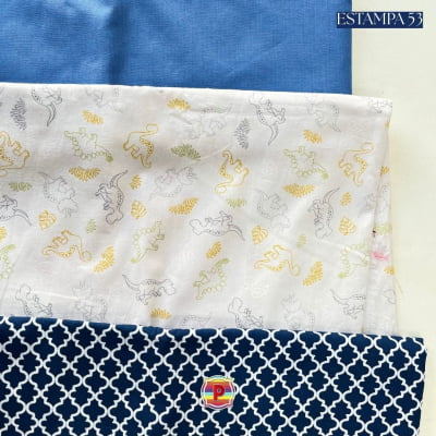 Tecido Tricoline Sortido Estampado e lisos