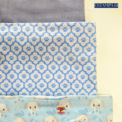 Tecido Tricoline Sortido Estampado e lisos