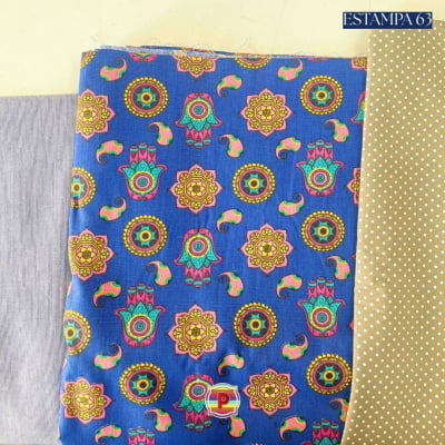 Tecido Tricoline Sortido Estampado e lisos