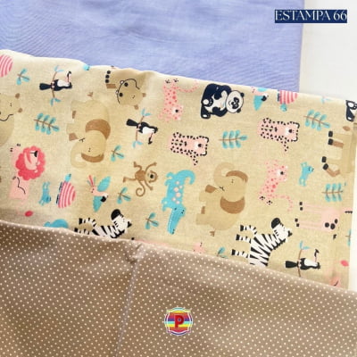 Tecido Tricoline Sortido Estampado e lisos