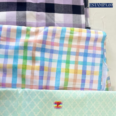 Tecido Tricoline Sortido Estampado e lisos