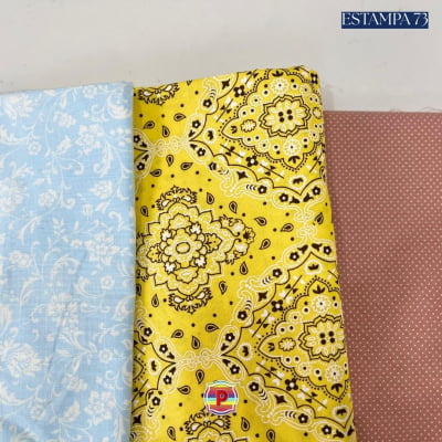 Tecido Tricoline Sortido Estampado e lisos
