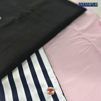 Tecido Tricoline Sortido Estampado e lisos