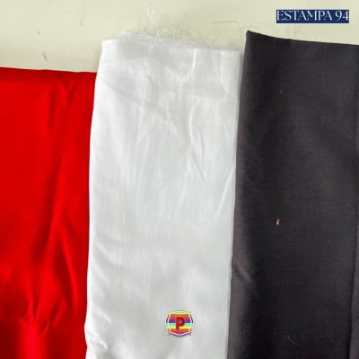 Tecido Tricoline Sortido Estampado e lisos