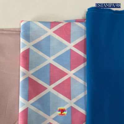 Tecido Tricoline Sortido Estampado e lisos
