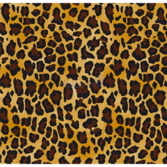 Tecido Tricoline Estampada Animal Print Leopardo