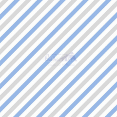 Tecido Tricoline Estampada Diagonal Cor 03 (Azul Com Cinza)