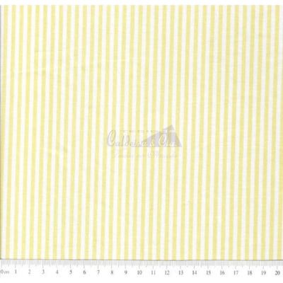 Tecido Tricoline Fio Tinto Listrado L.227 Cor - 1022 (Amarelo)