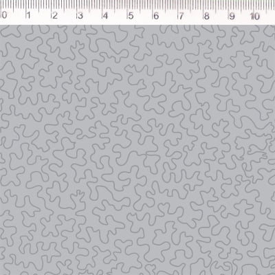 Tecido Tricoline Estampado Geométricos (Cinza)