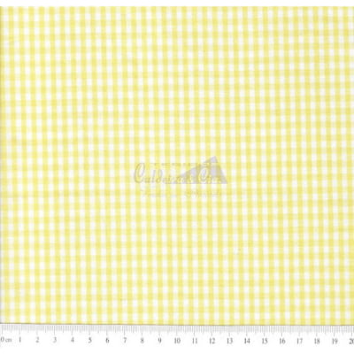 Tecido Tricoline Fio Tinto Xadrez 8XM Cor -(Amarelo)