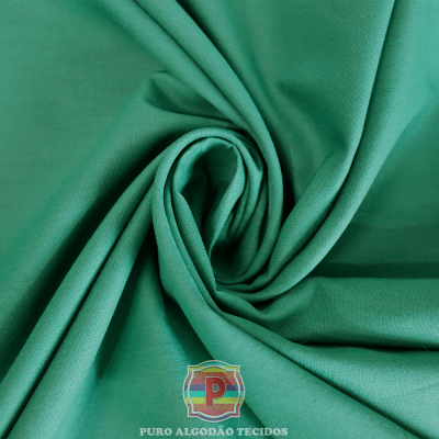 Tecido Tricoline Lisa 100% Algodão Verde Bandeira 1907 
