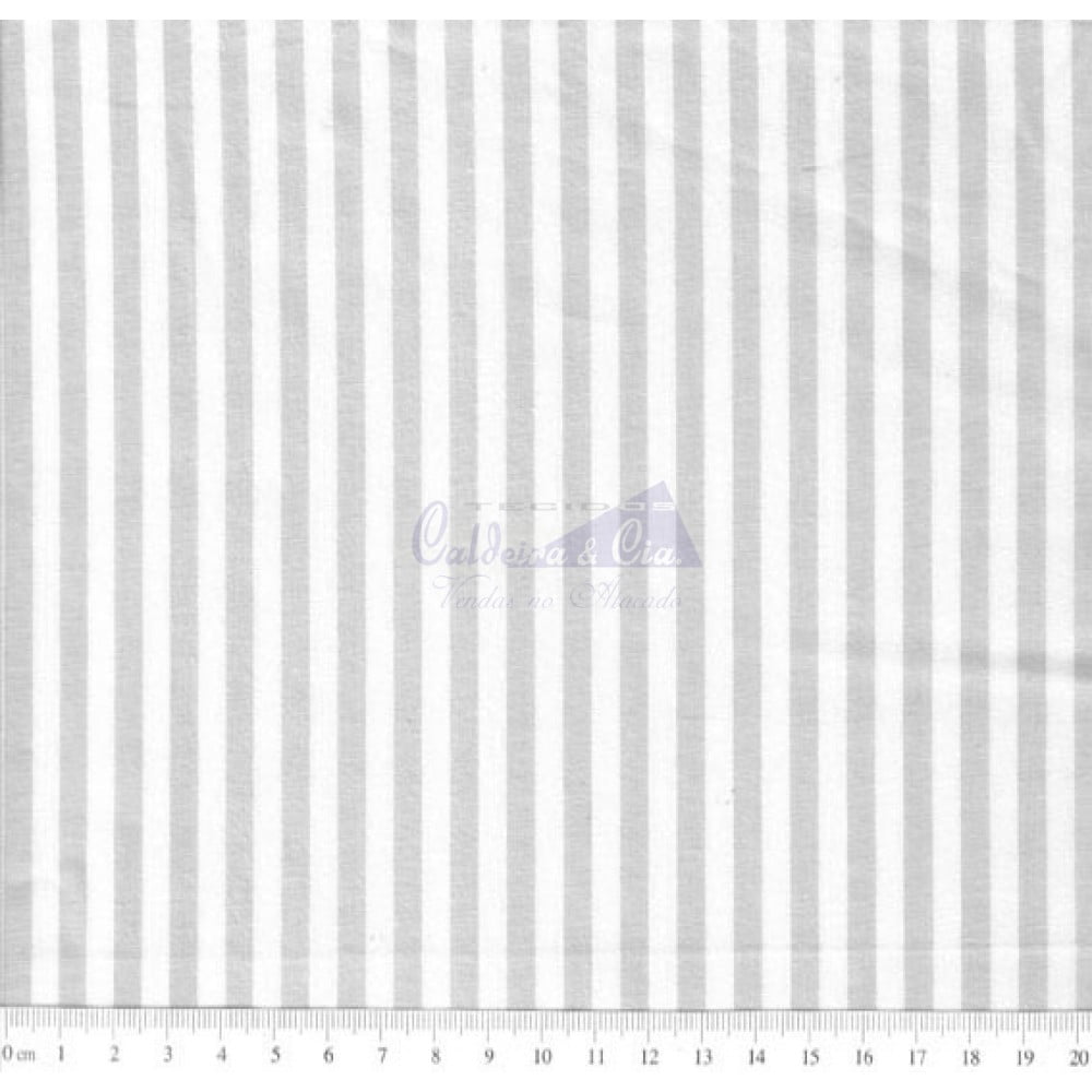 Tecido Tricoline Fio Tinto Listrado L.229 Cor - 1048 (Cinza)